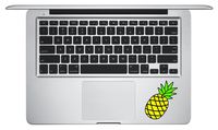 Laptop MAC - Pineapple for keypad - Matte Black Skins Stickers
