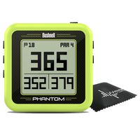 Bushnell Phantom Compact Handheld Golf GPS with Built-in Golf Cart Magnet and Wearable4U Cleaning Towel Bundle (Green)