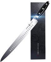 Slicing Knife - 12 inch Slicing Carving Knife - High Carbon German Stainless Steel - Meat and Vegetable Knife with Pakkawood Handle - BLACK HAWK SERIES with gift box