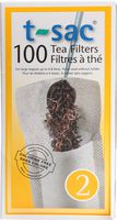 Modern Tea Filter Bags, Disposable Tea Infuser, Size 2, Set of 100 Filters - Heat Sealable, Natural, Easy to Use Anywhere, No Cleanup - Perfect for Teas, Coffee & Herbs - from Magic Teafit