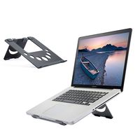 Orionstar Laptop Stand Aluminun Laptop Riser Compatible with Mac MacBook Air Pro 10 to 15.6 Inch Notebook Computer, Ergonomic Elevator Adjustable Holder, Black