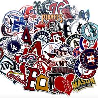 Baseball League Stickers for Water Bottles Big 53 Pack Cute Funny Stickers for Teens,Girls,Adults | Perfect for Waterbottle,Laptop,Phone,Hydro Flask Travel Vinyl Stickers Waterproof