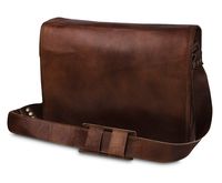 Handmade World 15" Vintage Leather Messenger Bags Laptop Briefcase Computer Satchel Bag For Men Women