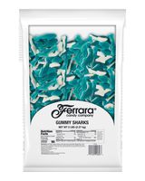 Gummy Sharks Large Candy - Ferrara Gummi Sharks Candy , Bulk 5 LB