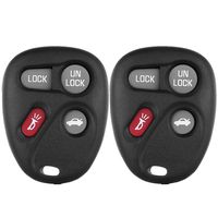 SCITOO Compatible with Keyless Shell Fob, 2 New Keyless Remote Key Fob Clicker Shell Case 4 Button Replacement KOBLEAR1XT