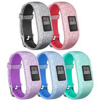 SKYLET Compatible with Garmin Vivofit 3 Vivofit JR JR.2 Bands, Pattern Soft Silicone Replacement Bands Compatible with Garmin vivofit JR JR.2 Bands Buckle Women Men Kids (Small)