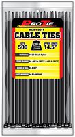 Pro Tie B14HD500 14.5-Inch Heavy Duty Standard Cable Tie, UV Black Nylon, 500-Pack