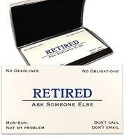 Out of Business Cards with Stainless Steel Case - Funny Retirement Gift for Men, Women, Coworkers, Employees, Boss, Friend, Colleague