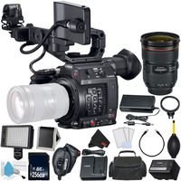 Canon EOS C200 Cinema Camera -EF-Mount International Model (2215C002) Bundle + Canon 24-70 F/2.8L II USM + Memory + More