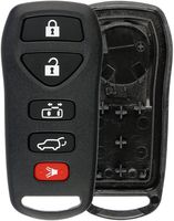 KeylessOption Keyless Entry Remote Car Key Fob Shell Case Cover Button Pad for Nissan Quest KBRASTU51