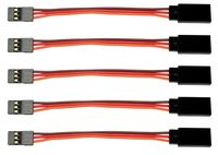 Apex RC Products 3" / 75mm JR Style Servo Extension - 5 Pack 1002