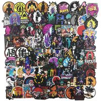 Anime Dragon Ball Laptop Stickers 100pcs Pack, Vinyl Computer Waterproof Water Bottles Skateboard Luggage Decal Graffiti Patches Decal