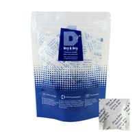 Dry & Dry 2 Gram [100 Packets] Premium Pure Silica Gel Packets Desiccant Dehumidifier - Food Safe Rechargeable(FDA Compliant) Silica Packets Silica Gel Packs