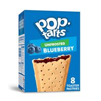 Pop-Tarts, Breakfast Toaster Pastries, Unfrosted Blueberry, Proudly Baked in the USA, 13.5oz Box (1 Pack 8 Count)