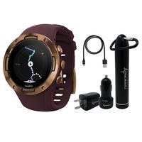 Suunto 5 Multisport Watch G1 with Included Wearable4U Power Pack (Burgundy Copper)