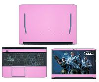 Decalrus - Protective Decal for Acer Predator Helios 300 PH315-52 (15.6" Screen) Laptop Pink Carbon Fiber Skin case Cover wrap CFACprdator_Helio_300_PH315-52Pink