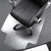 Floortex Cleartex Ultimat Polycarbonate Chair Mat for Carpets Over 1/2" Thick, 48" x 60", Rectangular with Lip (1115227LR)