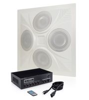 Pure Resonance Audio SD4 SuperDispersion Ceiling Speaker Bundle with Pure Resonance Audio MA30BT 7 Channel Bluetooth Mixer Amplifier and Wire - Retail Sound System (3 Items)