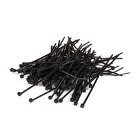 STEREN 4 Inch / Cable Ties / Zip Ties Heavy Duty Industrial Multi-Purpose, Long Durable, 18 pounds Tesnile Strenght Self Locking, Quality Cable Ties (100 piece), 8" , Black (400-804BK)