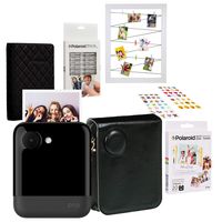 Polaroid POP 2.0 2 in 1 Instant Print Digital Camera (Black) Starter Kit with Leatherette Case