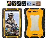 Rugged Tablet,4G LTE Industrial IOT Terminal IP67 7.0" Android 7.0 ARM Cortex A53 Quad-core 1.5GHz 3GB RAM + 32GB ROM Waterproof Shockproof and Dustproof Unlock