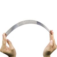 Officemate OIC Classic Stainless Steel Metal Ruler, 12-Inch with Metric Measurements (66611)