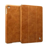 JISONCASE iPad Mini 4 Case, Leather Ultra Slim Smart-Shell Stand Cover Case with Auto Wake/Sleep for Apple iPad Mini 4 (JS-IM4-01A) (Vintage Brown)