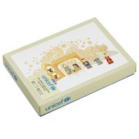 Hallmark UNICEF Boxed Christmas Cards, Gold Foil Nativity (12 Cards and 13 Envelopes)