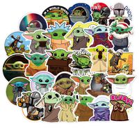 Baby Yoda Stickers (50 Pieces), Includes The Mandalorian Sticker with Yoda Baby, Lots of Choices for Hydro Flask Laptop Mug Water Bottles Phone hydroflask Wall,Waterproof Extra Durable 100% Vinyl