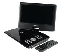 Magnavox - 9 Inch TFT Swivel Screen Portable DVD/CD Player with USB/SD Card Slot, Remote and Car Adapter