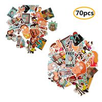 70pcs Waterproof Vinyl Stickers Decal for Laptop, Snowboard, Luggage, Car Fridge-Waterproof Random Sticker Pack