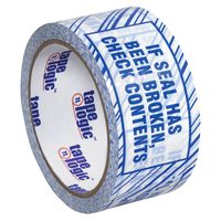 Tape Logic T905ST026PK Security Tape, Legend"If Seal Has Been.", 110 yds Length x 3" Width, 2.5 mil Thick, Blue on White (Case of 6)