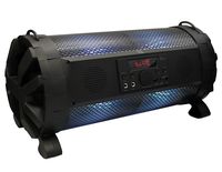 Mr. Dj MEGATUBE Dual 6.5" Portable Bluetooth Wireless Boombox, Built-in Amplifier, Rechargeable Battery, high Output 3000 p.M.p.O (MEGA TUBE)