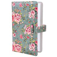 Sunmns Flower Wallet PU Leather Photo Album for Fujifilm Instax Mini 9 8 90 8+ 26 7s Instant Camera Film, Polaroid Snap Zip Z2300 PIC-300 Film (Retro Floral)