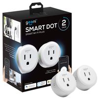 Geeni DOT Smart Wi-Fi Outlet Plug, White, (2 Pack) - No Hub Required - Works with Amazon Alexa, Google Assistant & Microsoft Cortana, Requires 2.4 GHz Wi-Fi