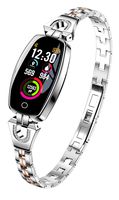 i-Vivian H8 Smart Watch -Fitness Tracker with Heart Rate & Blood Pressure & Sleep Monitor for iOS & Android, Waterproof Ladies Jewelry Health Tracker with IPS Screen for Women Girls (Silver)