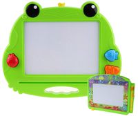 CHUCHIK Toys Magnetic Drawing Board for Kids and Toddlers. Large 15.7 Inch Magna Doodle Writing Pad Comes with a 4-Color Travel Size Sketch Doodle Board.(Frog)