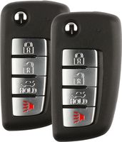 Discount Keyless Replacement Uncut Car Remote Fob Key Combo Compatible with KBRASTU15, CWTWB1U758, ID 46 (2 Pack)