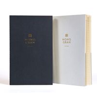 LB2DESIGNS Refill Notebooks - 5x8.25" - 2-Pack of Lined Journal and Undated Daily Planner (Pale Blue & Blue/Black with Gold Foiled Logo) - fits lb2designs Travelers Notebook and Leather Journal Cover