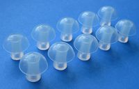 AnHua 10 Large (L) Soft Replacement Mushroom Domes Eartips Earbuds Siemens Ear Plugs Hearing Aid aids Eartip Ear tip Ear Tips