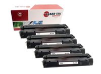 Laser Tek Services Compatible Toner Cartridge Replacement for Canon S35 7833A001AA (Black, 4-Pack)