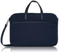 Vera Bradley Iconic Slim Laptop Case, Microfiber, Classic Navy