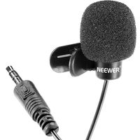 Neewer 3.5mm Hands Free Computer Clip on Mini Lapel Microphone(3X Lapel Microphone)