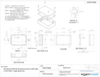 BUD Industries CN-5701 Die Cast Aluminum Enclosure, 3-9/64" Length x 2-5/32" Width x 1" Height, Natural Finish
