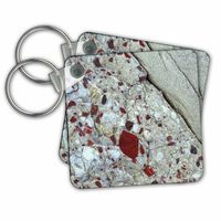 3dRose Pudding Stone, Jasper Quartz, Rock Mineral Us23 Bja0030 Jayne's Gallery Key Chains, Set of 2 (kc_91072_1)