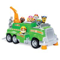 Paw Patrol, Rocky's Total Team Rescue Recycling Truck with 6 Pups, for Kids Aged 3 & Up