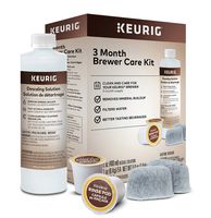 Keurig 3-Month Brewer Maintenance Kit, Includes Descaling Solution, Water Filter Cartridges & Rinse Pods, Compatible with Keurig Classic/1.0 & 2.0 K-Cup Pod Coffee Makers, 7 Count