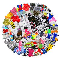 Meet Holiday KAWS Theme Stickers Waterproof Vinyl Scrapbook Stickers Car Motorcycle Bicycle Luggage Decal 65 PCS Laptop Stickers (KAWS)