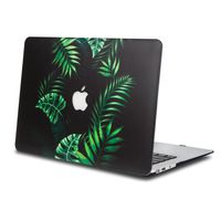 One Micron Macbook 12" Case, Soft-Touch Smooth Lightweight Macbook Cover for MacBook 12 Inch (A1534)-Green leaves