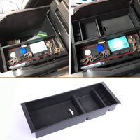 JDMCAR Center Console Armrest Insert Organizer ABS Tray Pallet Storage Box Container Compatible with Ford F150 2015 2016 2017 2018 2019...